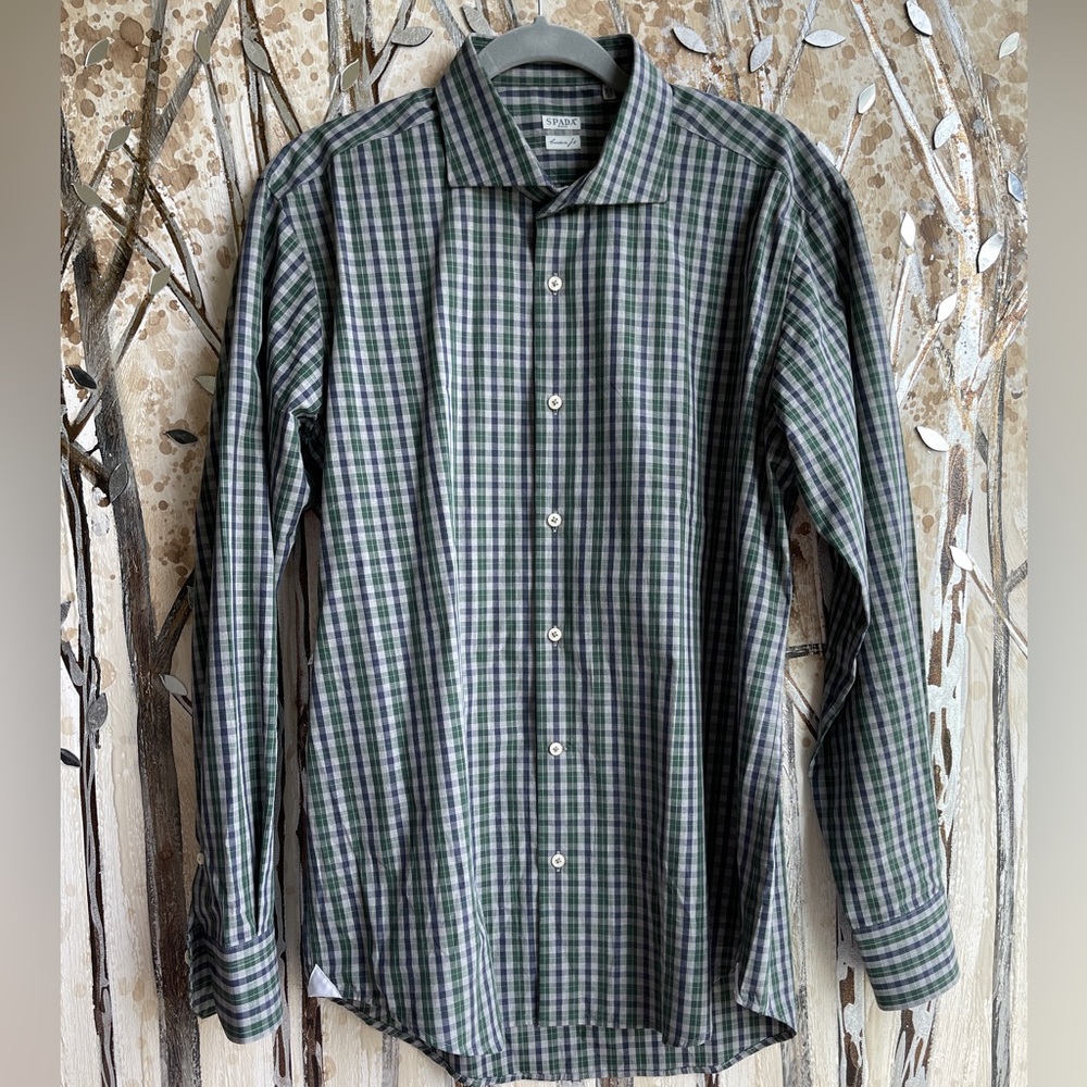 SPADA ROMA Men’s Long Sleeve Shirt 16 1/2, 42 (EUC)